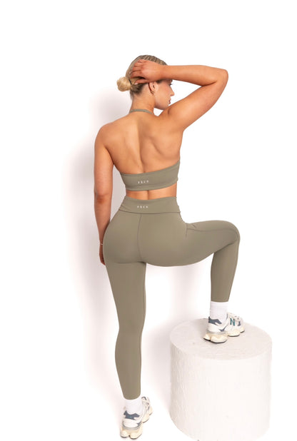 Aroha Leggings - Moss